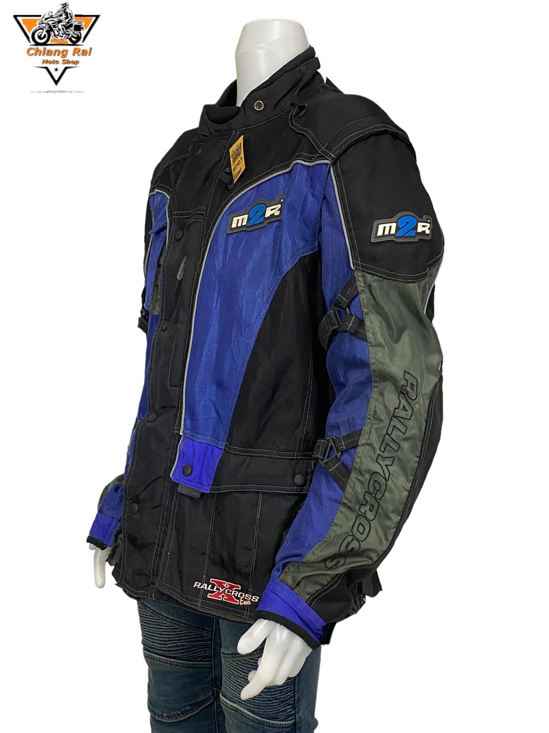 เสื้อขี่มอเตอร์ไซด์( มือสอง) RCTA 343 อก 50 " ยาว 29"(XL) ยี่ห้อ**M2R**