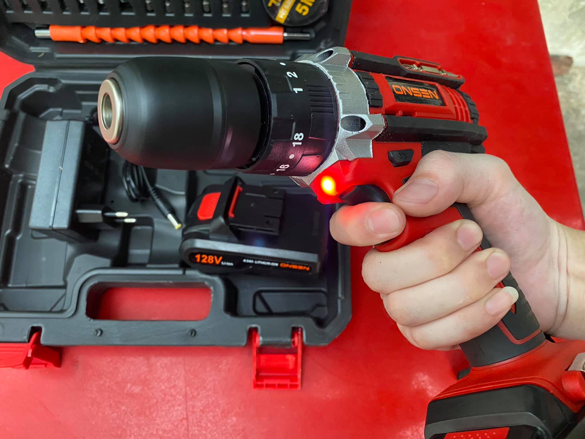 สว่านแบตกระแทก Onsen 3 ระบบ รุ่นท๊อป 128V