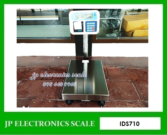 เครื่องชั่งพร้อมพิมพ์ในตัว30kg เครื่องชั่งดิจิตอล30kg เครื่องชั่งวางพื้นพร้อมพิมพ์30kg เครื่องชั่งบิ้วอินปริ้นเตอร์30kg เครื่องชั่งน้ำหนัก30kg กิโลดิจิตอล30kg เครื่องชั่งbuilt in printer 30kg ค่าละเอียด2g ยี่ห้อ SDS รุ่น IDS710 ขนาดแท่น 30*40cm.