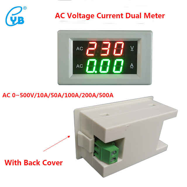 YB4835VA AC0-300V/50A ดิจิตอลโวลต์และแอมป์มิเตอร์