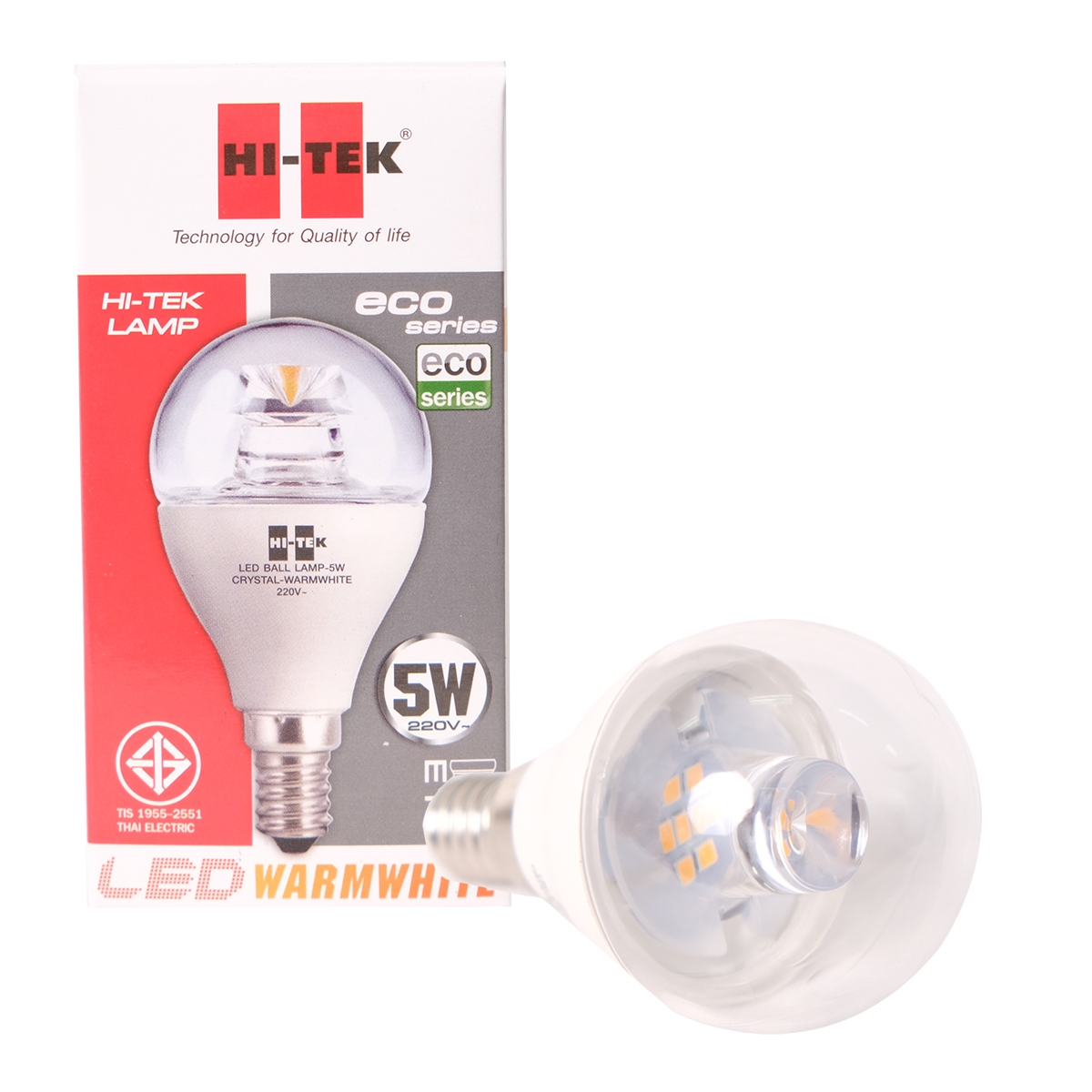 HI-TEK หลอดไฟ LED คริสตัส E14 5 วัตต์
