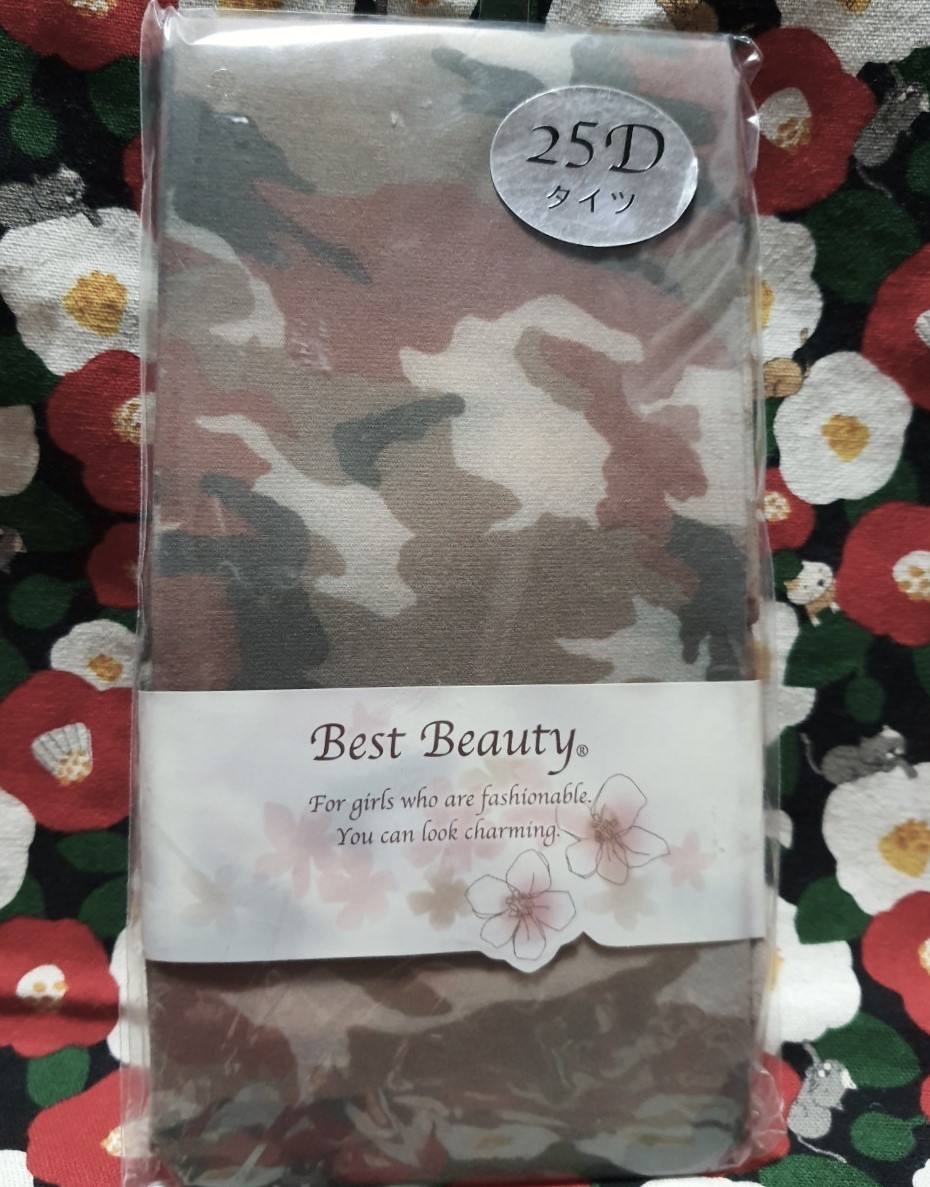 25D Best Beauty ถุงน่องลายทหารจากญี่ปุ่นนุ่มใส่สบายค่ะ MADE IN JAPAN Size : M-L 85-98 cm 150-165cm