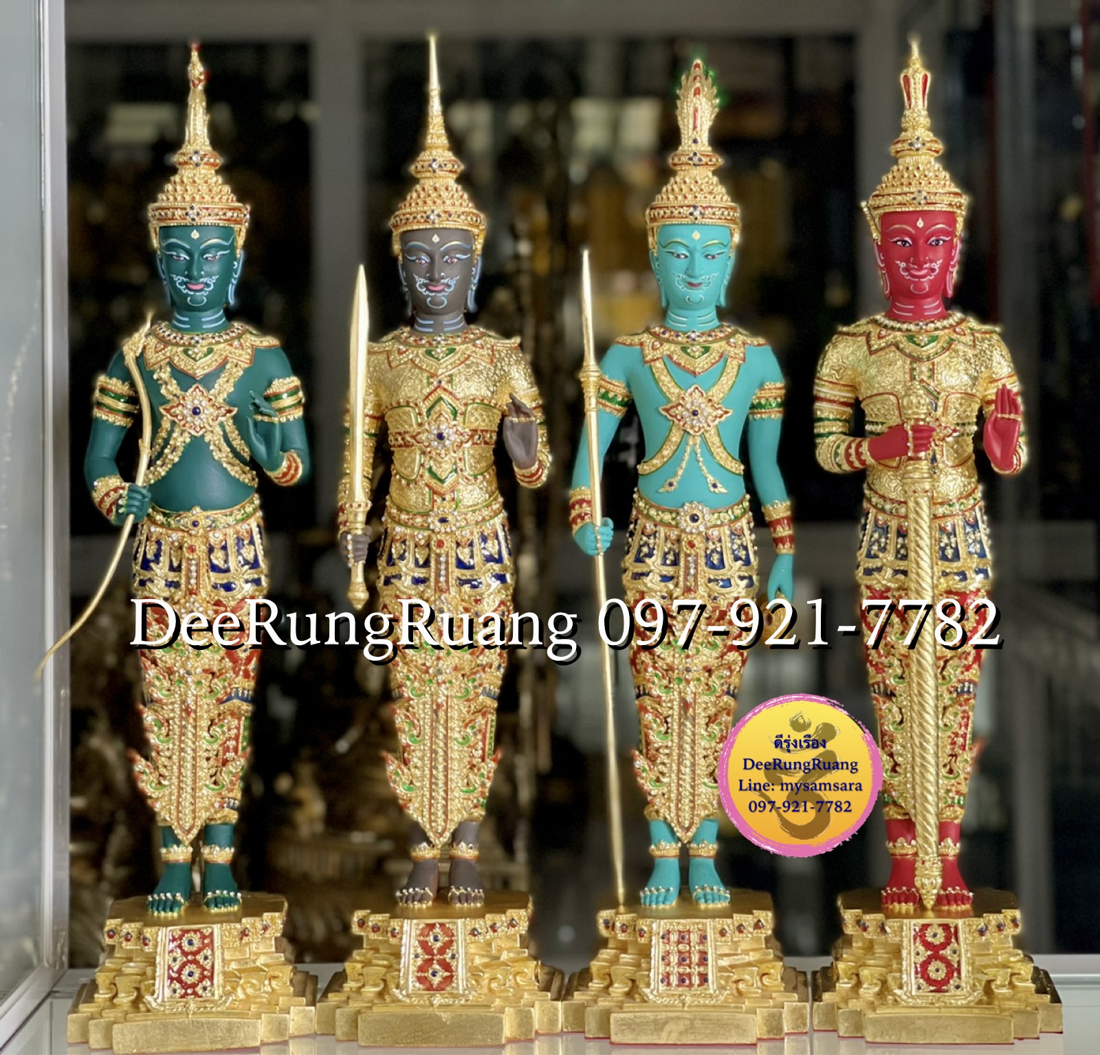 ท้าวจตุโลกบาล หรือ ท้าวจาตุมหาราช ***ราคาต่อ 1 เซ็ต (4 องค์) ***