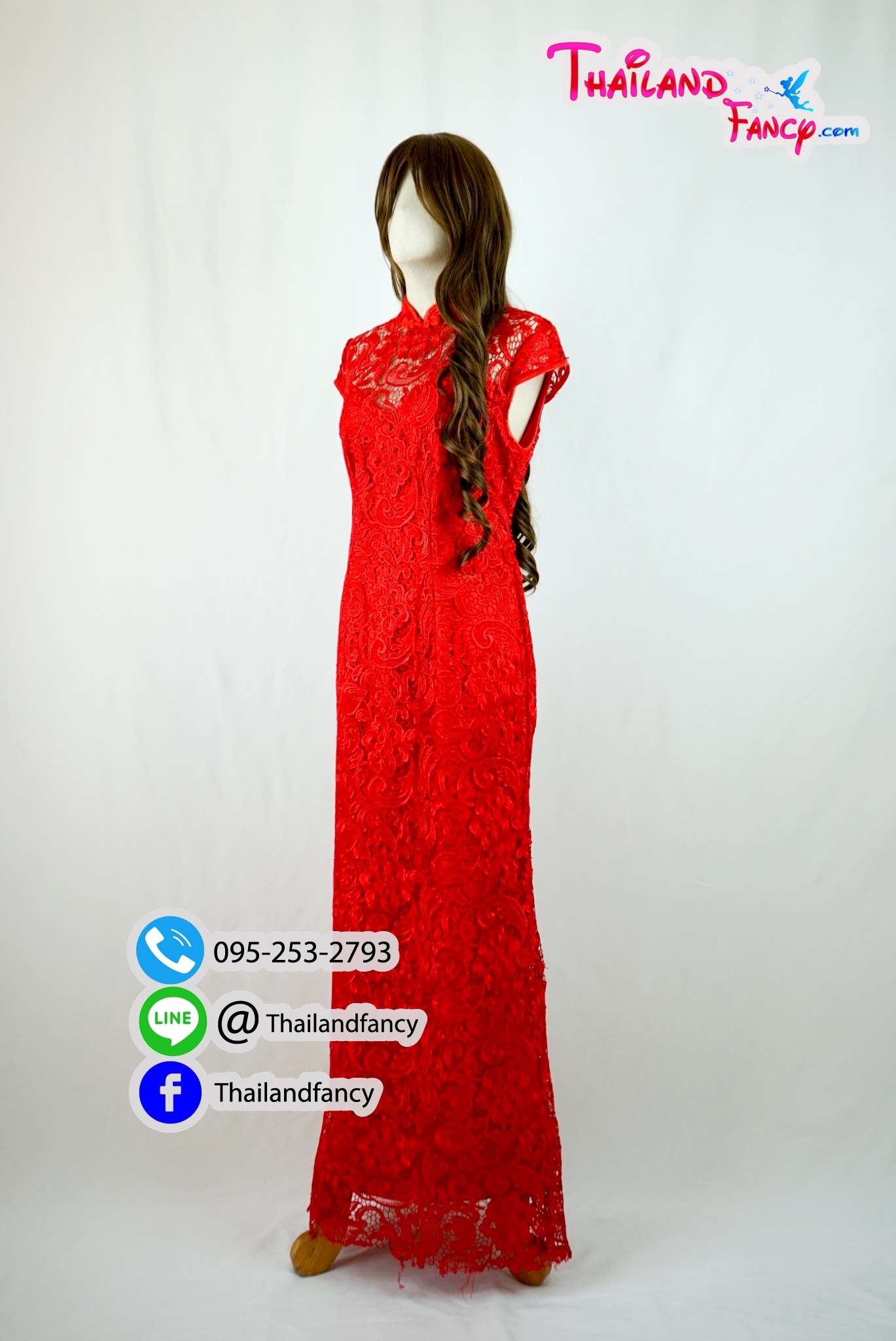 ชุดเช่าแฟนซีผู้หญิง ชุดเจ้าสาวจีน ชุดกี่เพ้าสีแดง ชุดยกน้ำชา ชุดแต่งงานจีน ชุดตรุษจีนผู้หญิง ชุดพรีเวดดิ้งจีนผู้หญิง ชุดกี่เพ้าสีแดงผ้าลูกไม้ทั้งชุด