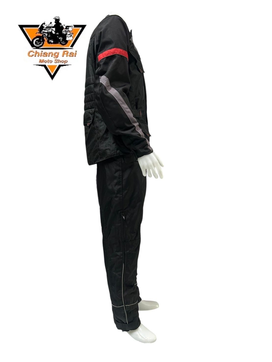 ชุดสำหรับขี่มอเตอร์ไซด์ (มือสอง) SET 039 ชุดทัวริ่ง เสื้อการ์ด + กางเกง ยี่ห้อ***Crane***