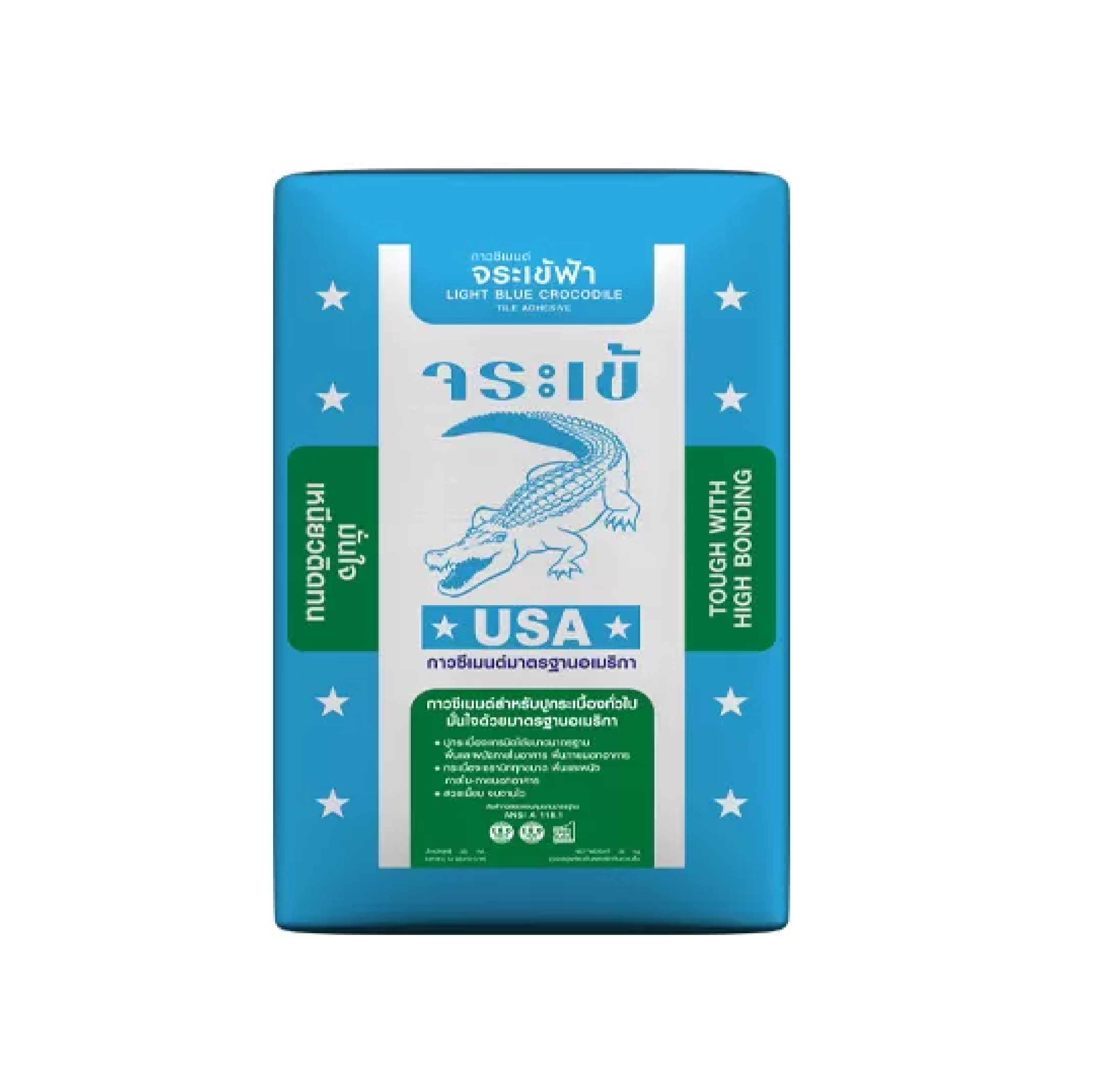 กาวซีเมนต์ จระเข้ฟ้า Light-Blue Crocodile Tile Adhesive