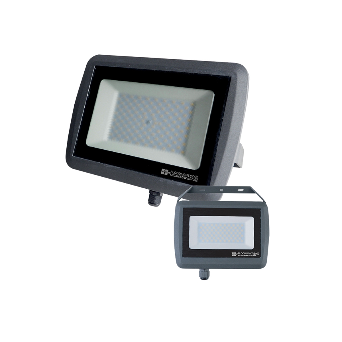 HI-TEK สปอร์ตไลท์ LED 50 วัตต์ IP65 มิลาน (WARMWHITE)