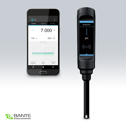 เครื่องวัดค่า PH บลูทูธ (Bluetooth PH Meter) Bante รุ่น S10