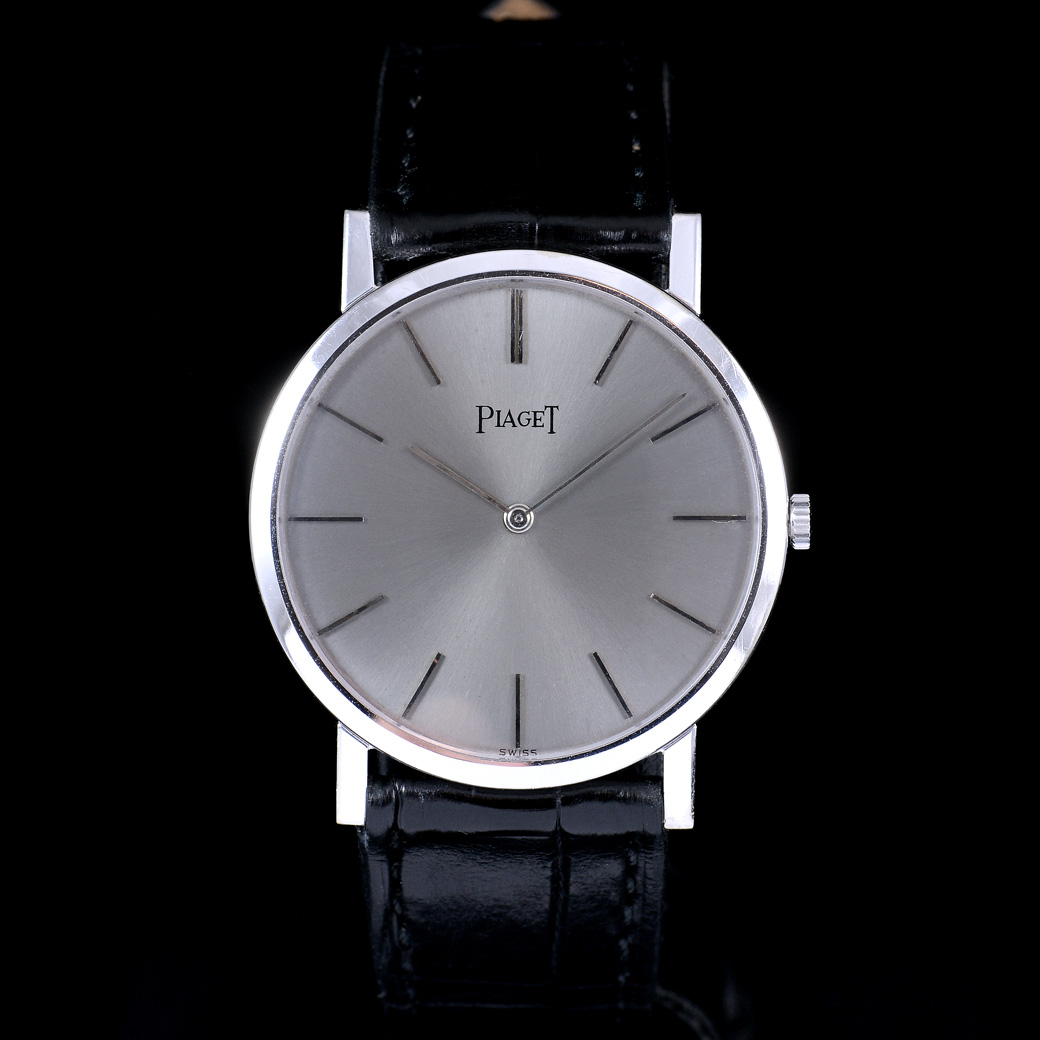 Piaget Altiplano Ref.903 18k White Gold หน้าปัดสีเทา ตัวเรือนทองคำขาว18K หัวเข็มขัดแท้ ไขลาน ขนาด 32 mm