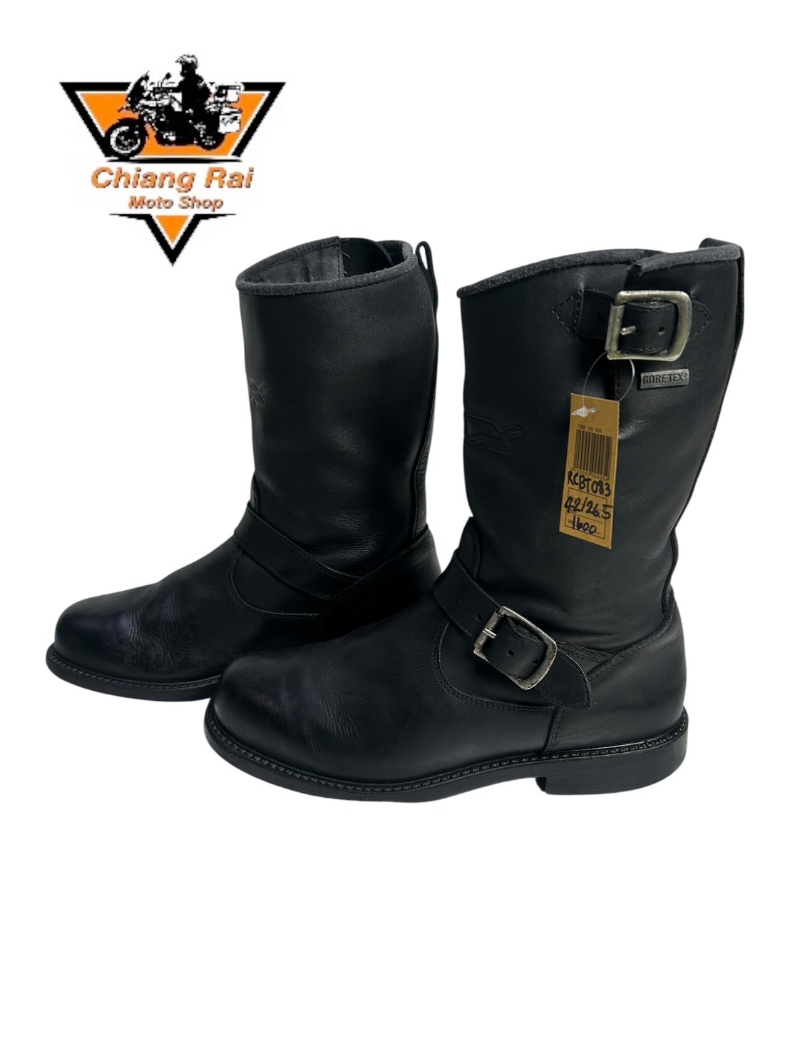 รองเท้าขี่มอเตอร์ไซด์( มือสอง) RCBT-083 Size ขนาดจากป้าย 42:EUR / 8:UK / 26.5:Cm.(TCX)