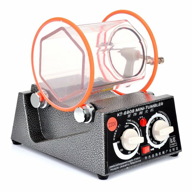 เครื่องร่อนเงา เครื่องร่อนลูกเหล็ก เครื่องร่อนเงาจิวเวรี่ Magnetic Tumbler รุ่น KT-6808