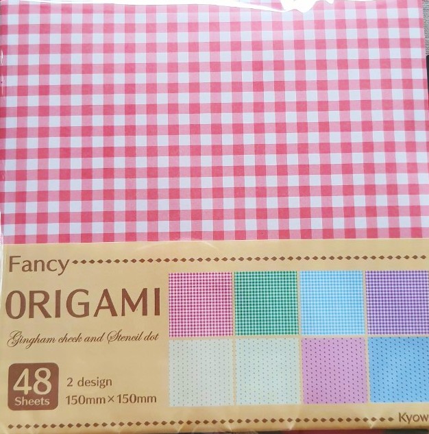 Origami paper กระดาษพับ โอริกามิ Size : 15 x 15 cm จากญี่ปุ่น 48 แผ่น