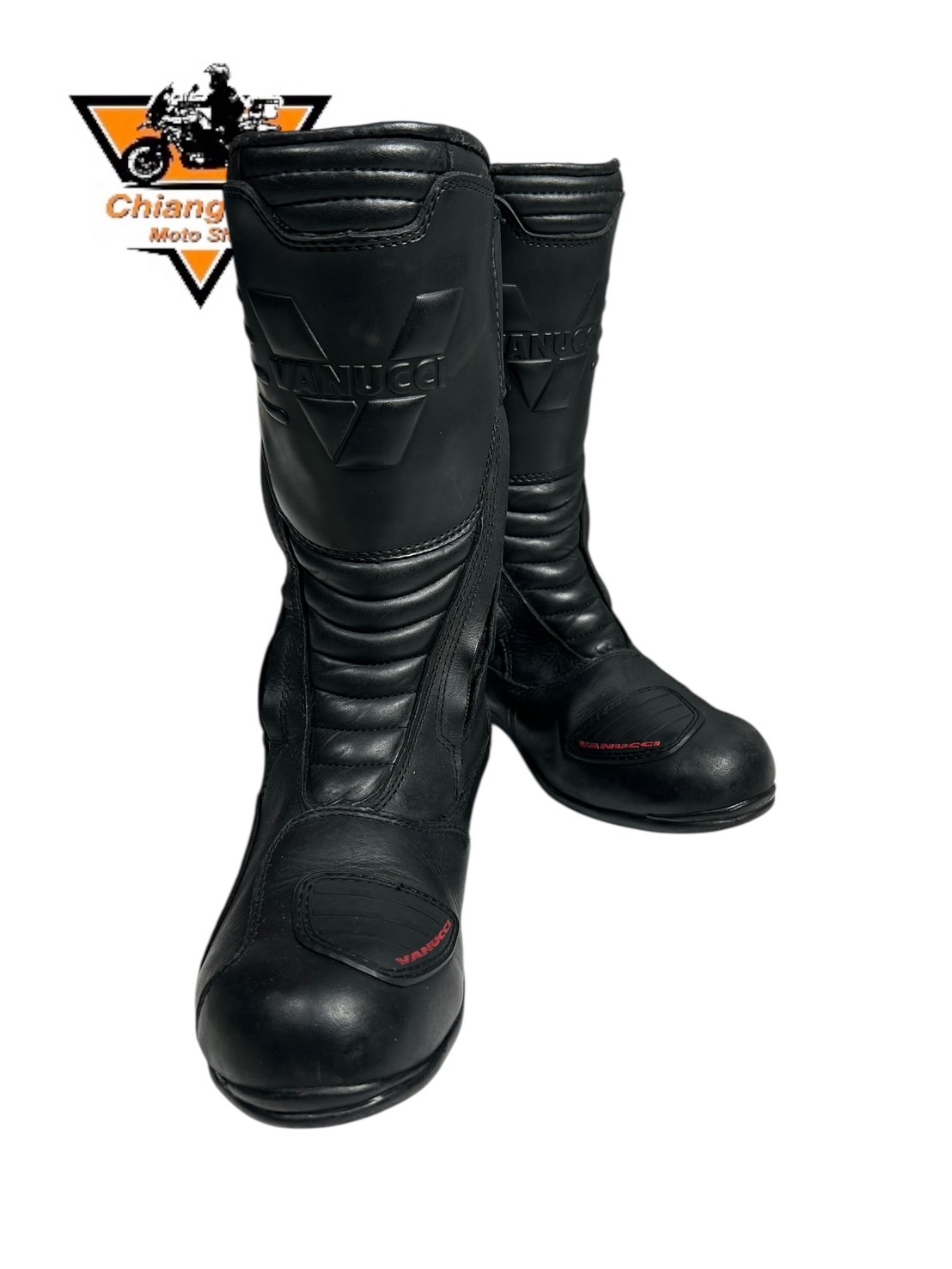 รองเท้าขี่มอเตอร์ไซด์( มือสอง) RCBT-030 Size ขนาดจากป้าย 39:EUR / 6:UK / 24.5:Cm.(Vanucci)