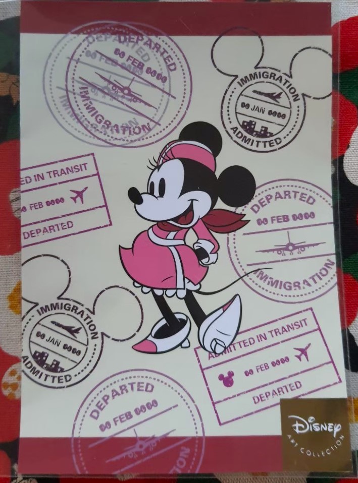 Art collection post card disney store Minnie Mouse โปสการ์ด มินนี่เม้าส์ ของแท้จากดิสนีย์สโตร์ญี่ปุ่น