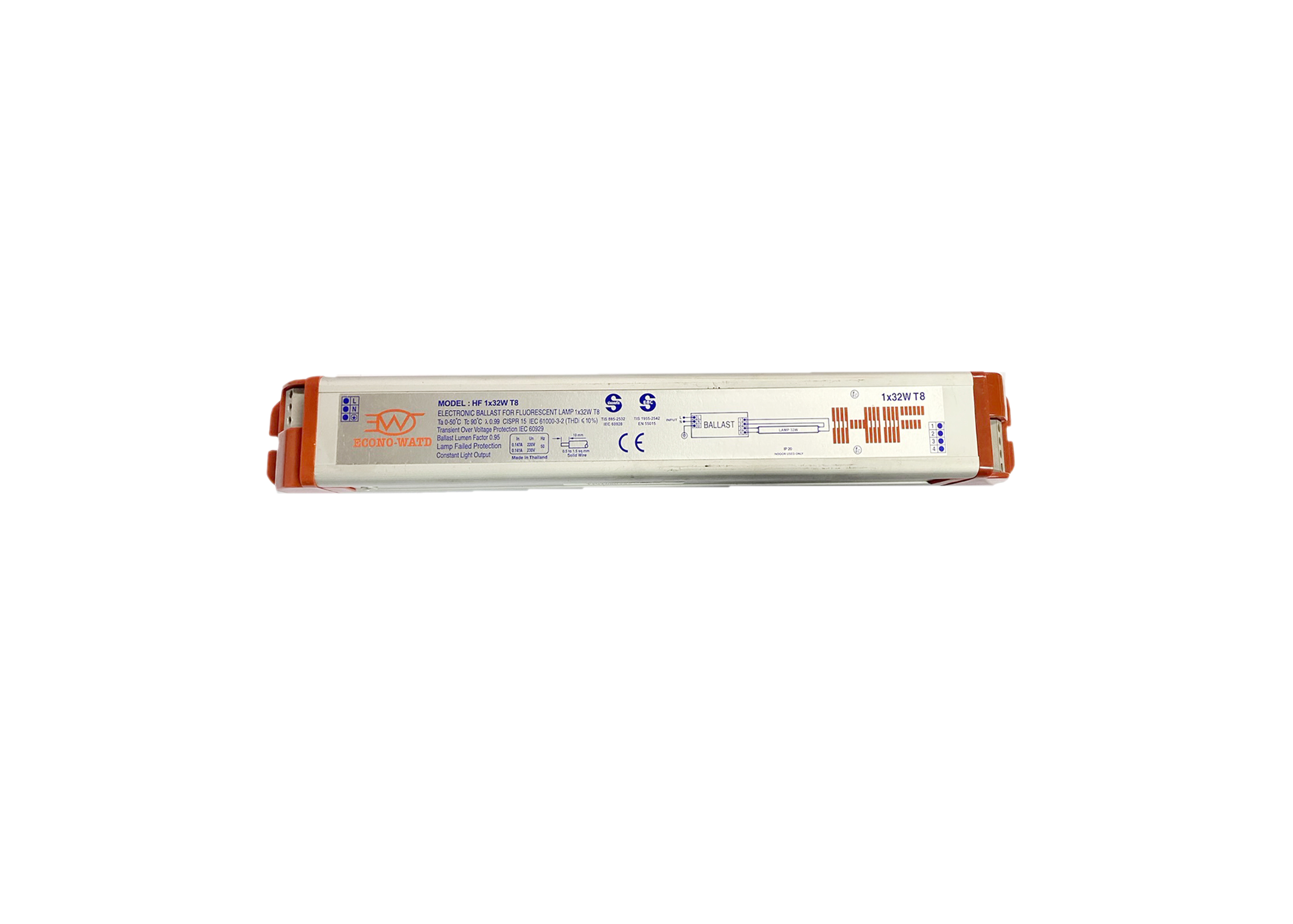 บัลลาสต์อิเล็คทรอนิกส์ #HF T8 1x32W ECONOWATD