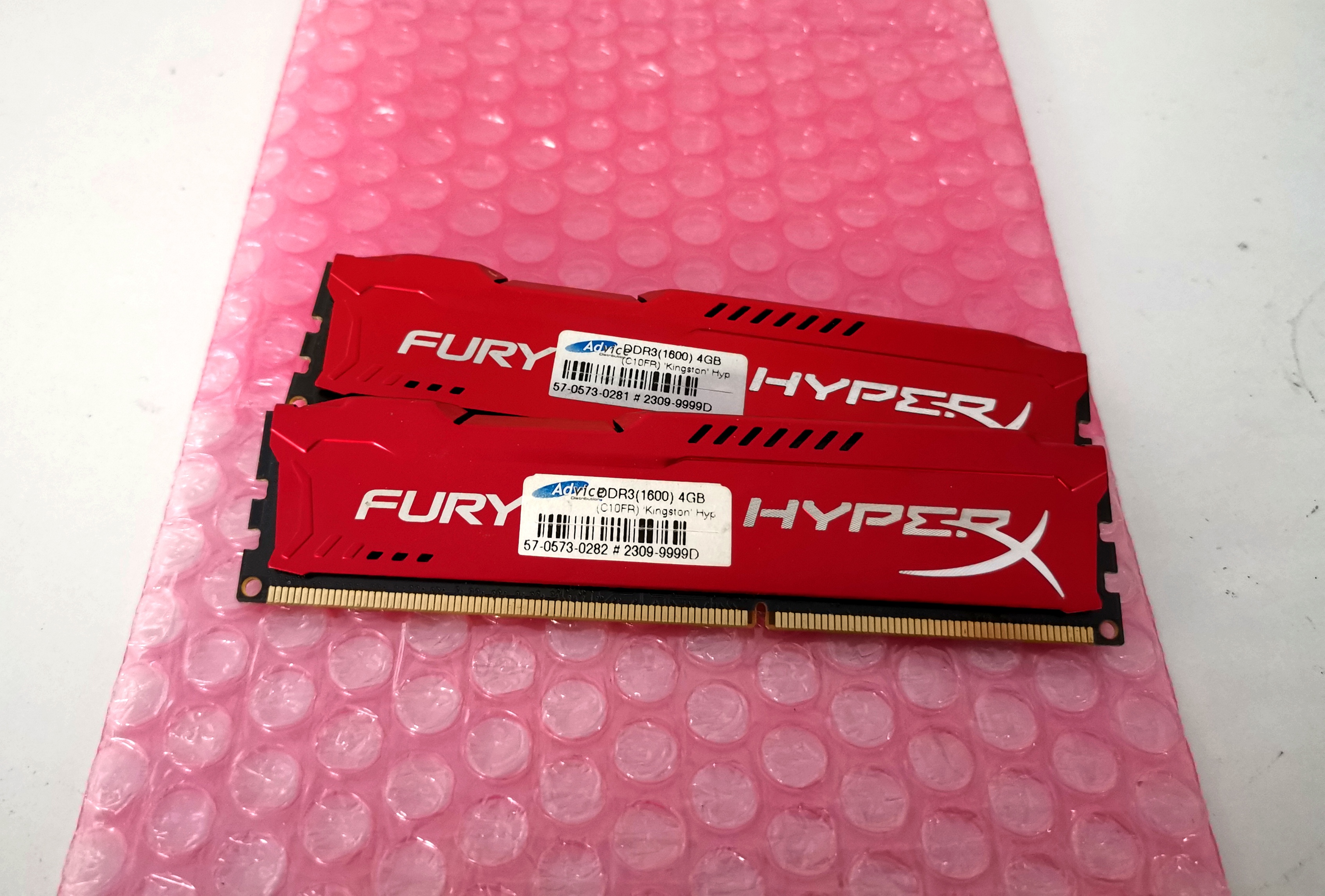 Ram Hyper X Fury DDR3 4G Bus1600