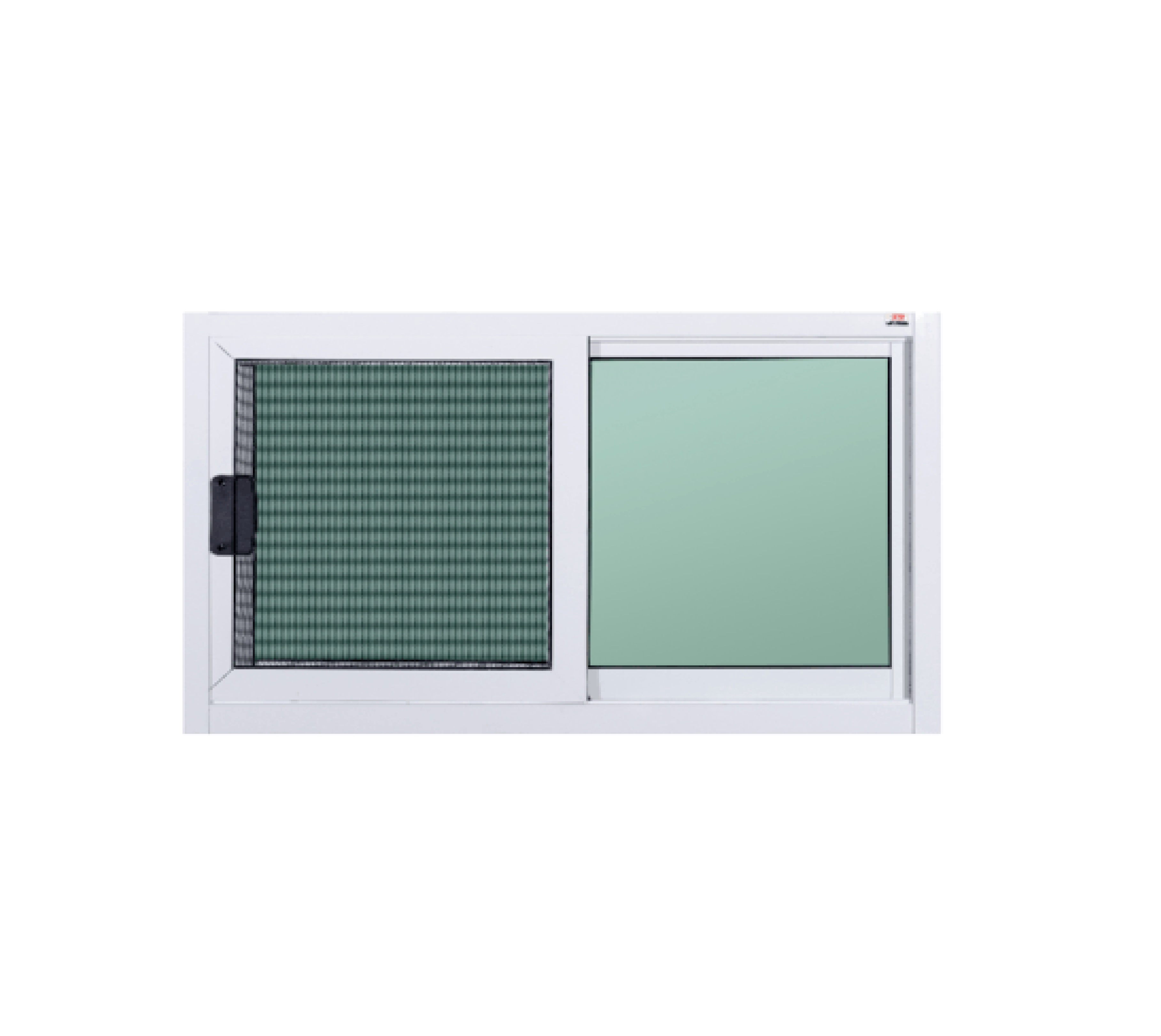 A PLUS PLATINUM หน้าต่างอะลูมิเนียม บานเลื่อน SS A-P/016 50x80ซม. สีขาว พร้อมมุ้ง