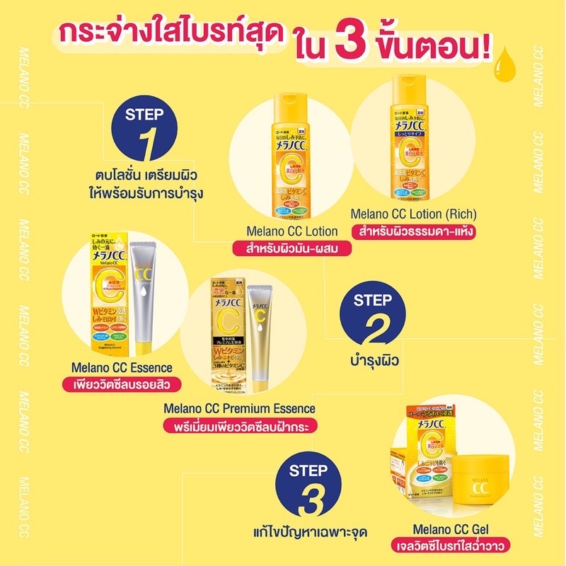 Melano CC Premium Essence✨เซรั่มพรีเมียมวิตามินซีสูตรเข้มข้น ใหม่ล่าสุดจากญี่ปุ่น🇯🇵 ลดจุดด่างดำฝังลึก ลดรอยสิว ผิวกระจ่างใส 20ml.