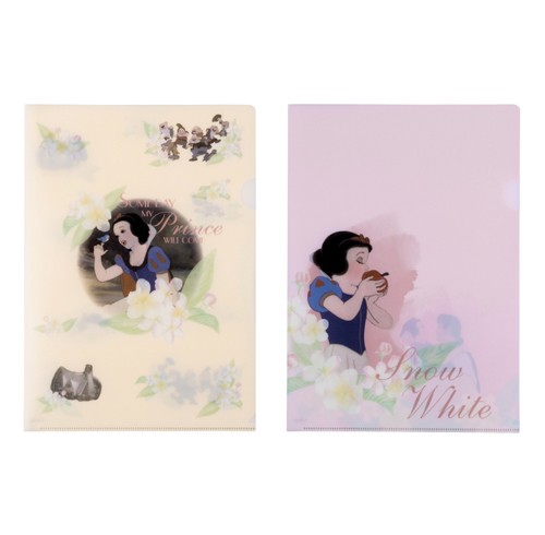 Disney princess Snow white set แฟ้ม เจ้าหญิง สโนว์ไวท์ 1 set มี 2 ชิ้นค่ะ ของแท้จาก Disney Store ญี่ปุ่น MADE IN JAPAN