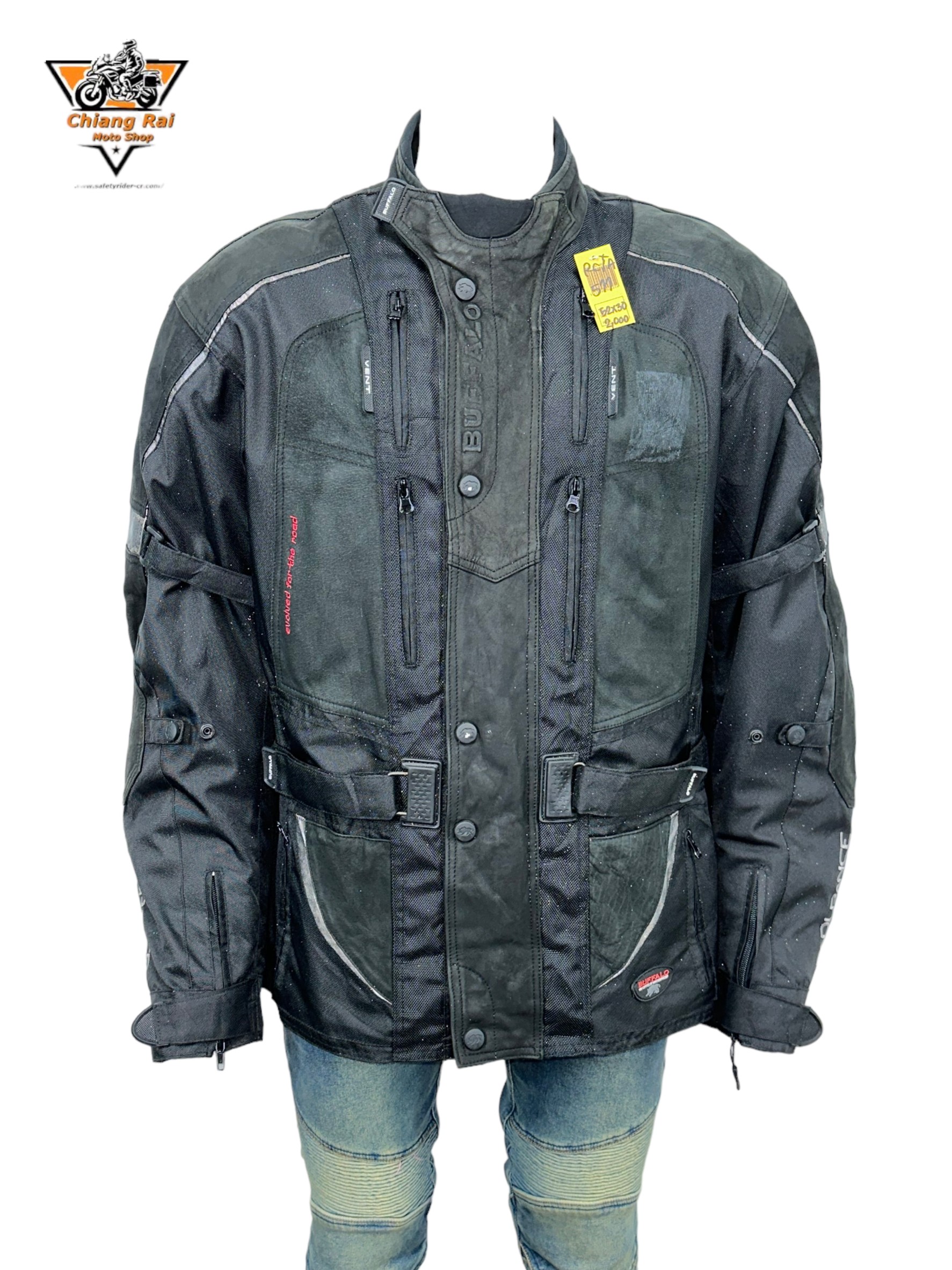 เสื้อขี่มอเตอร์ไซด์( มือสอง) RCTA 511: อก 52" ยาว 30" (XL) **BUFFALO**