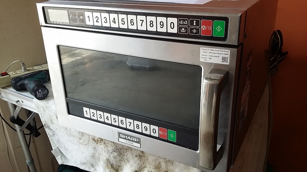 ซ่อมไมโครเวฟ ยี่ห้อ SHARP รุ่น R-2000S อาการเครื่องไม่ทำงาน อุ่นอาหารไม่ร้อน