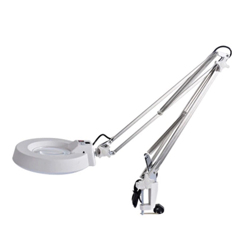โคมไฟแว่นขยายหนีบโต๊ะ กำลังขยาย 10 เท่า 10X