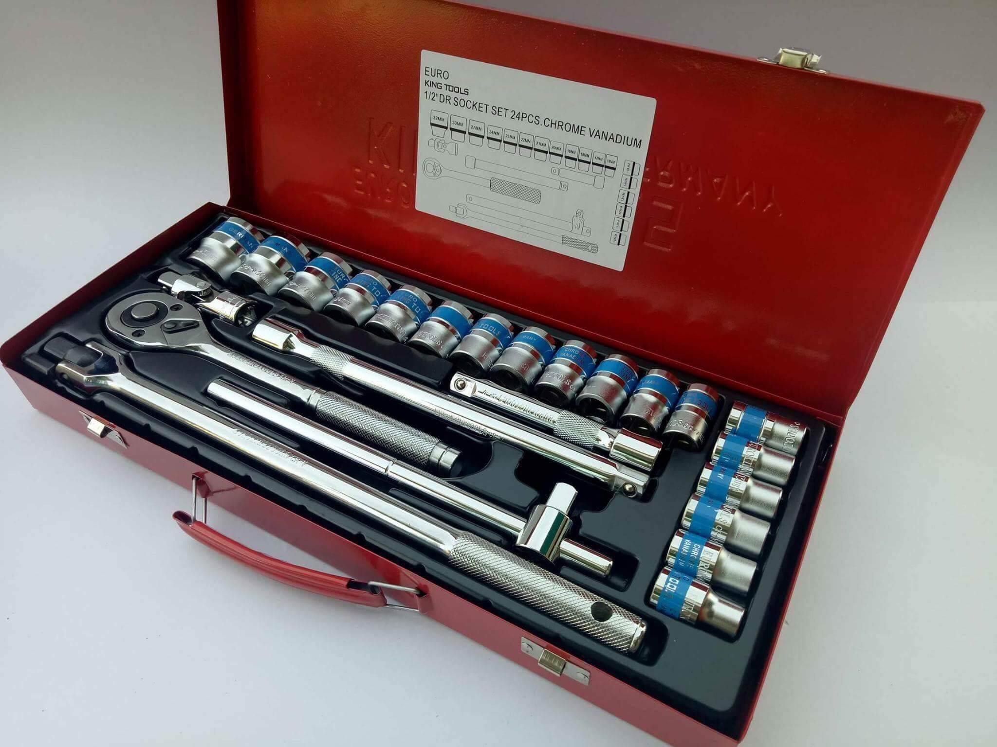EUROKINGTOOLS ชุดบล็อก 24 ชิ้น