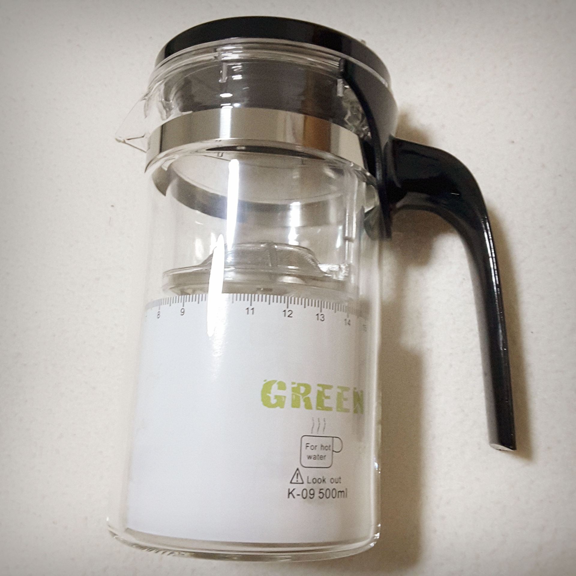 แก้วชงชาแบบกด คุณภาพดี ใช้ง่าย แล้วคุณจะรักแก้วนี้ ขนาด นน. 450 กรัม