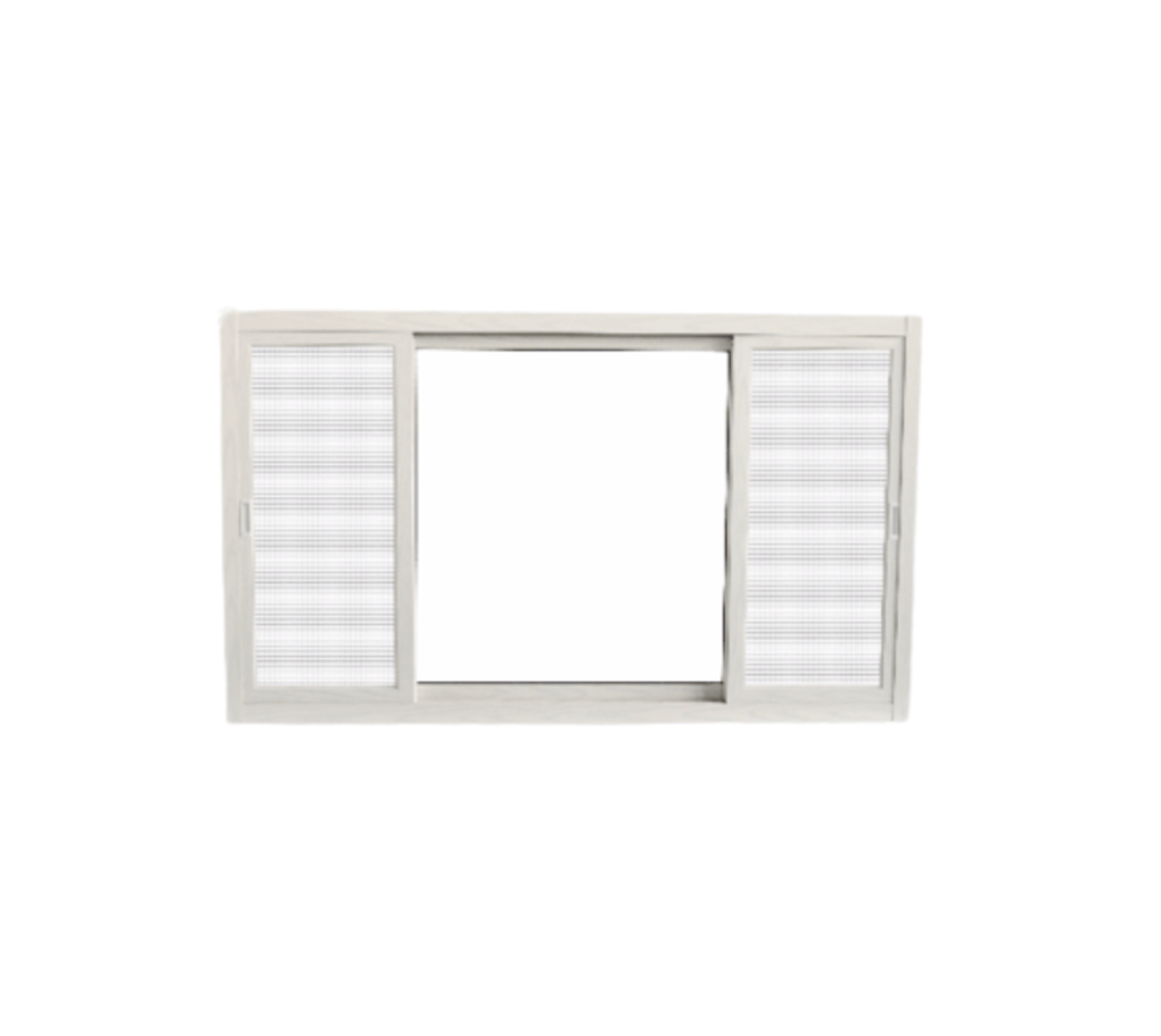 WELLINGTAN หน้าต่างอะลูมิเนียม บานเลื่อน SFS(D) WGCW1811-3P 180x110ซม. สีขาวลายไม้