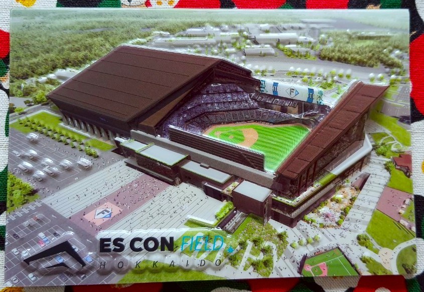 ES CON FIELD HOKKAIDO Post card โปสการ์ด สนามเอสคอน ฮอกไกโด แบบ 3D ภาพนูน จากญี่ปุ่น Size : 15 x 10 cm