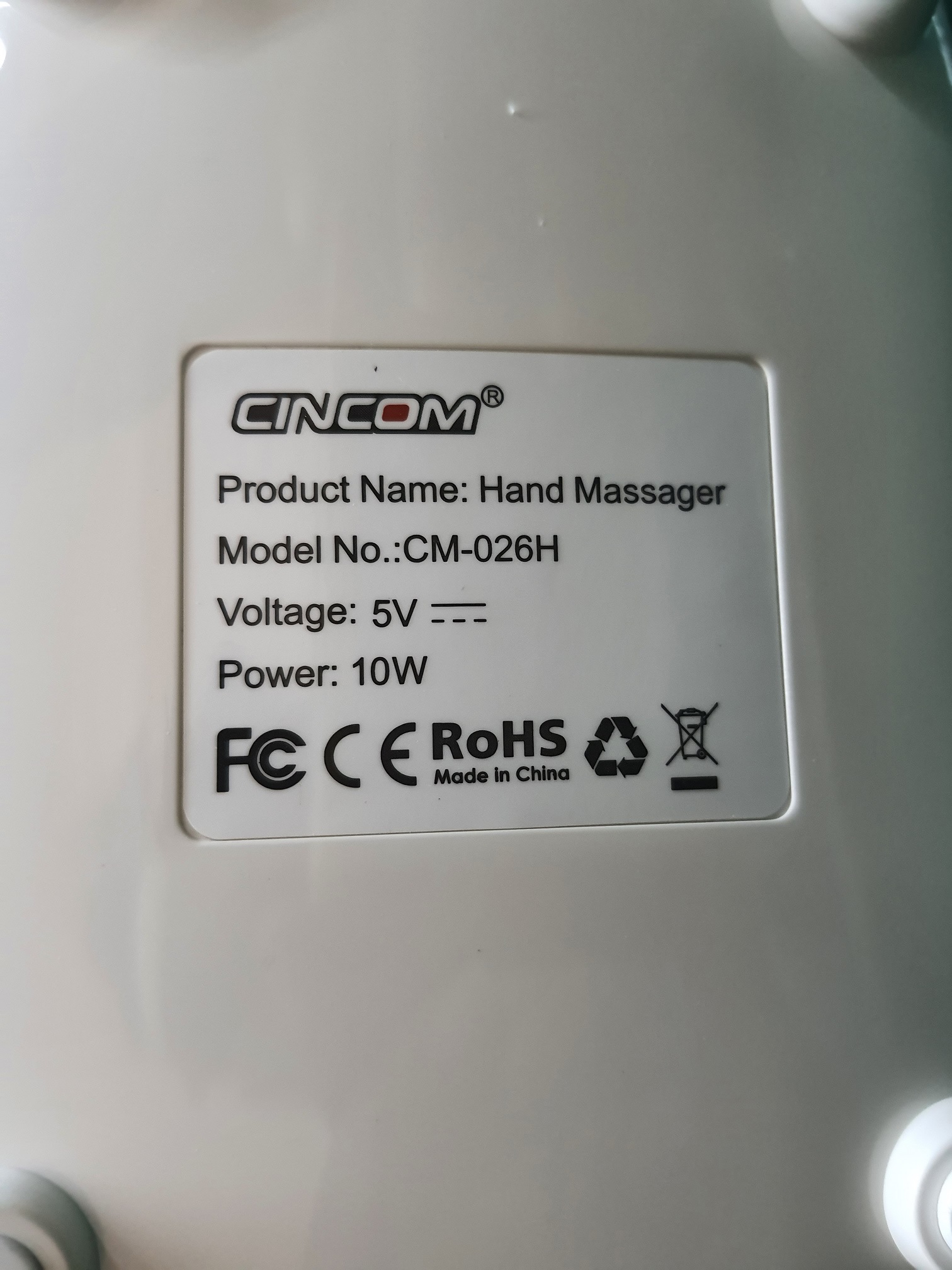 ซ่อมเครื่องนวดมือ ยี่ห้อ CINCOM รุ่น CM-026H อาการไม่ร้อน