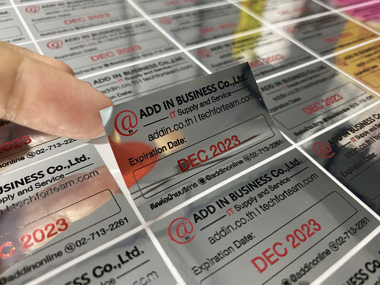 สติ๊กเกอร์ฟรอยด์เงิน