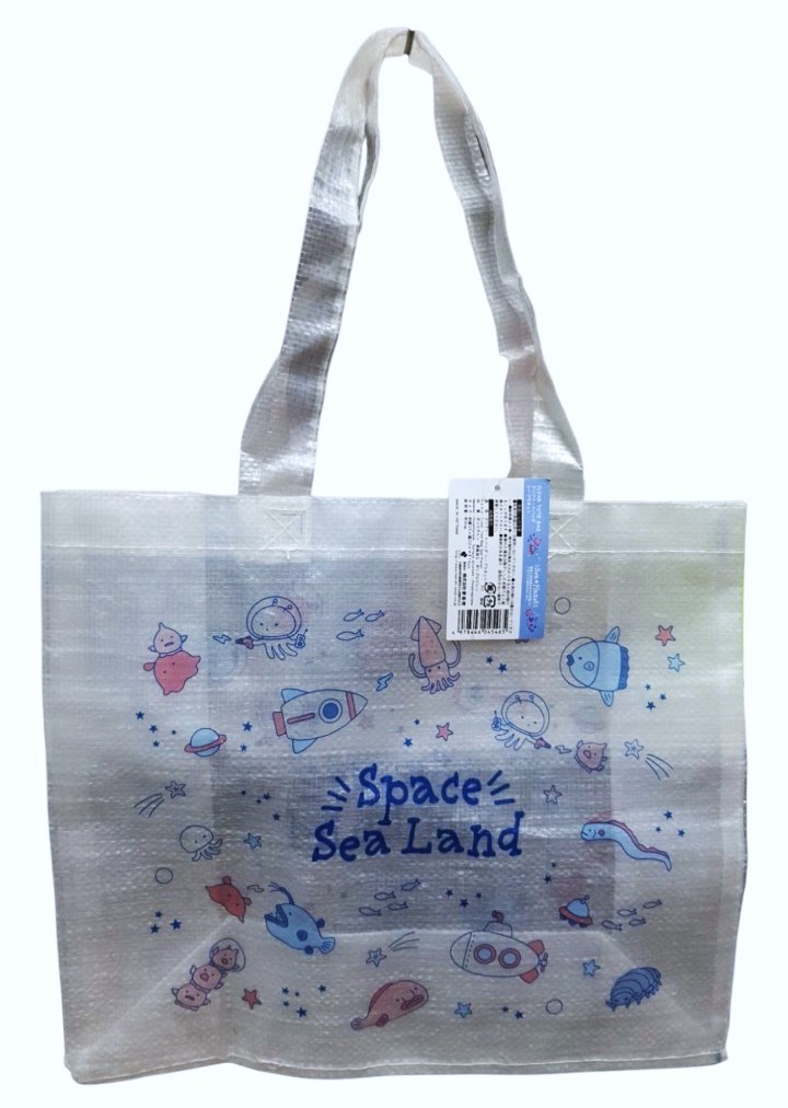 Shopping bag ถุงกระสอบ กระเป๋ากระสอบ Space Sea Land ของแท้จากญี่ปุ่น Size : 35 x 30 x ลึก16 cm