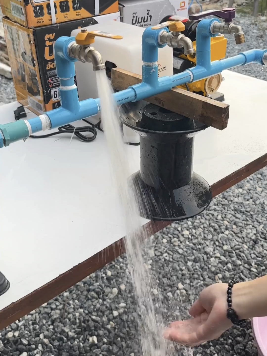 ปั๊มน้ำอัตโนมัติ ONSEN มอเตอร์ทองแดง ใบพัดทองเหลือง เสียงเงียบ มี 2 รุ่น ให้เลือก