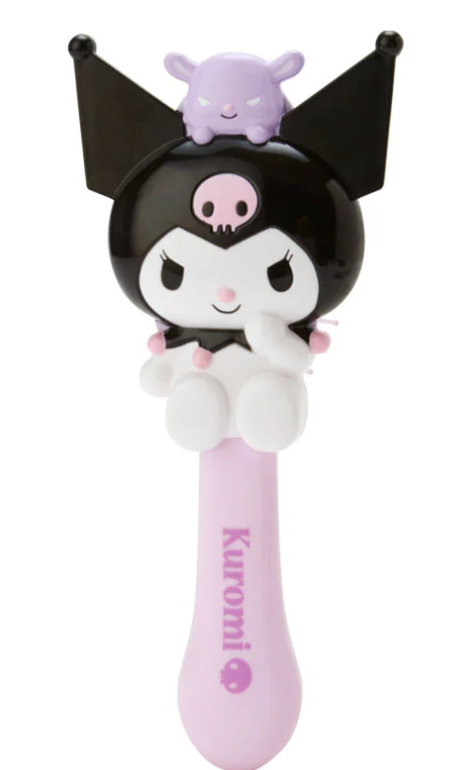 Kuromi คุโรมิ ซานริโอ้ หวี แปรงผม ของแท้จาก Shop sanrio ญี่ปุ่น น่ารักมาก ใช้ดีมากๆ ใช้ได้ทั้งผมตรง และผมหยิก Size : 18 cm