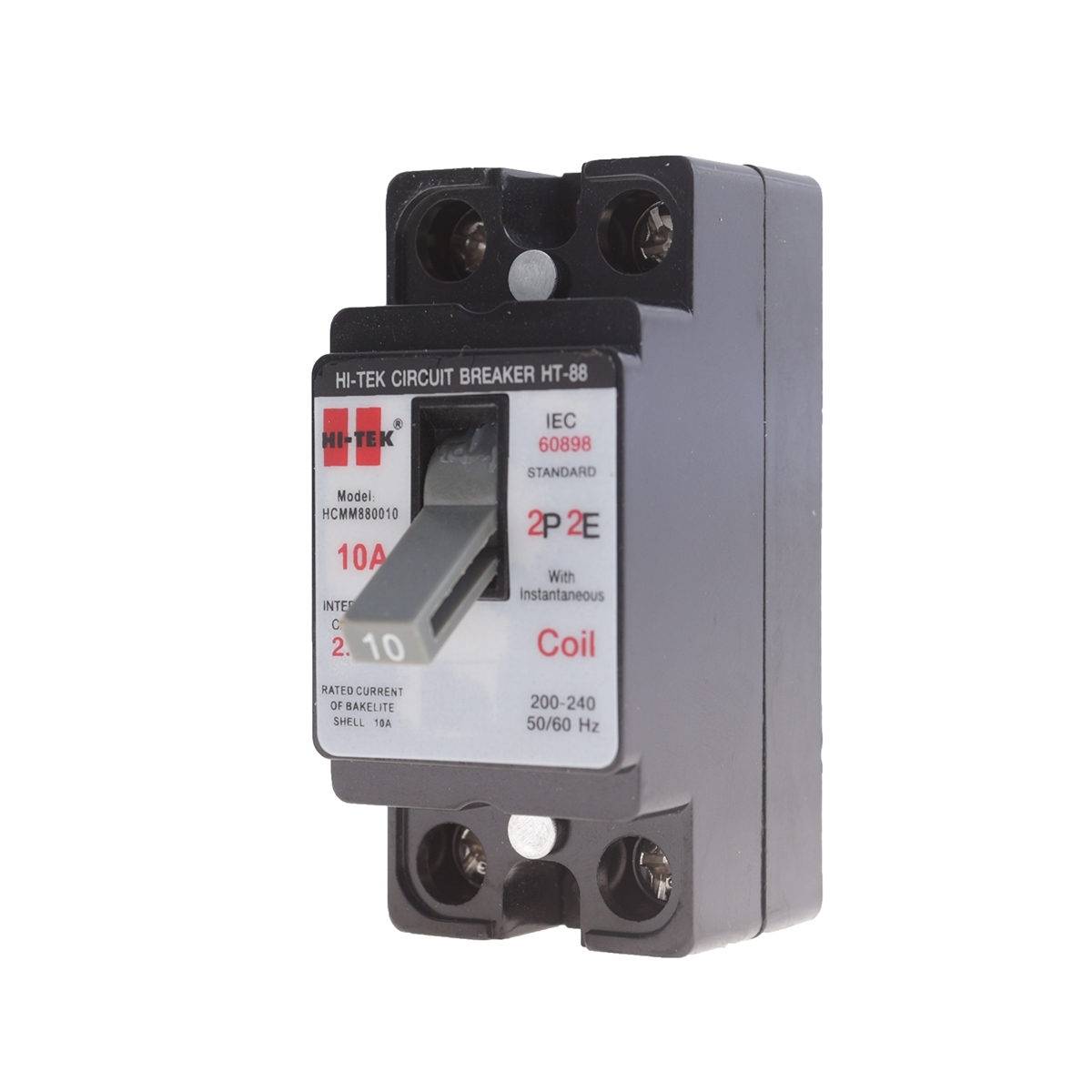 HI-TEK เบรกเกอร์ 2P 10A รุ่น HT88-ดำ