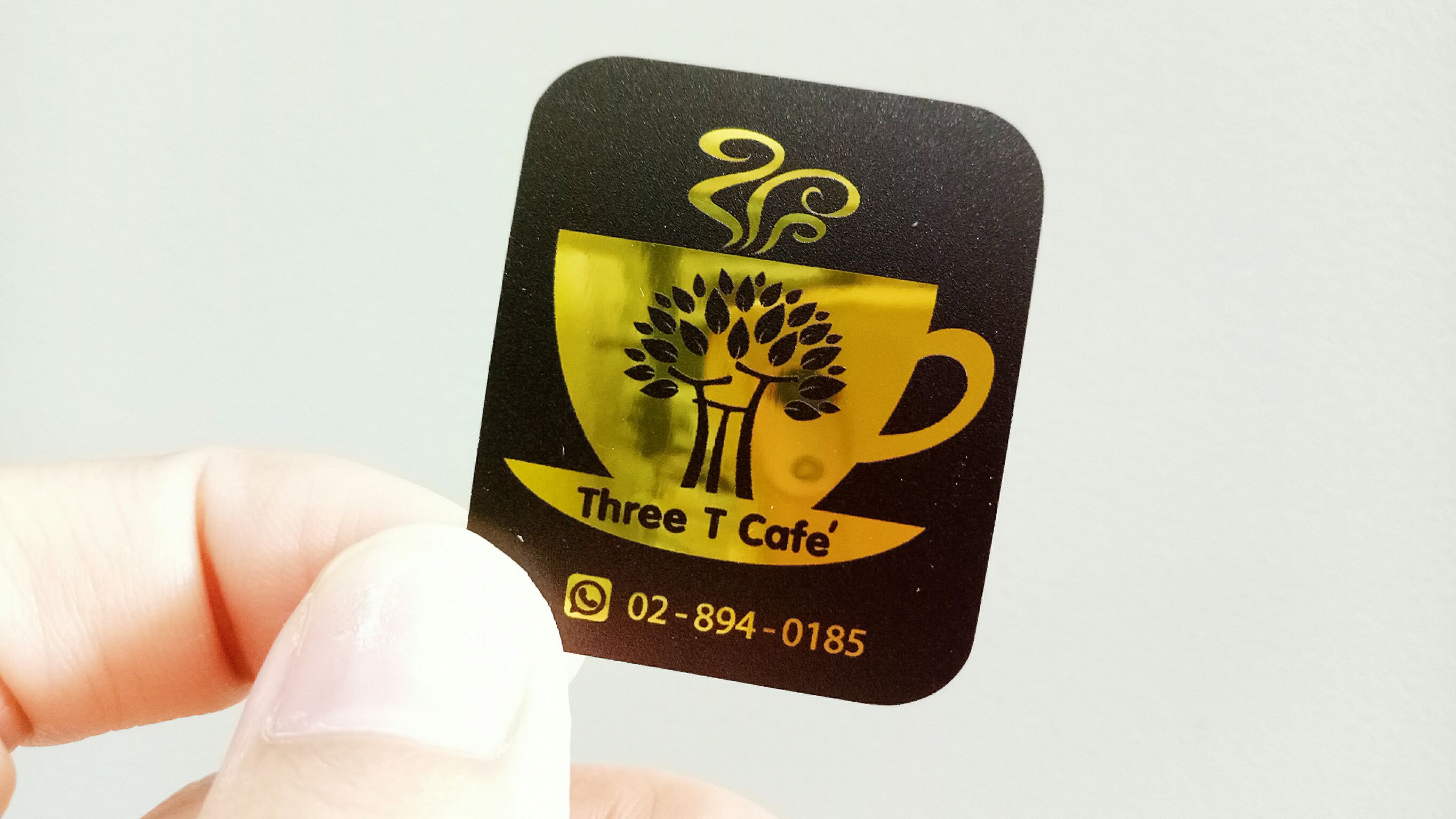 สติ๊กเกอร์ฉลากสินค้าฟรอยทอง ฟอยล์