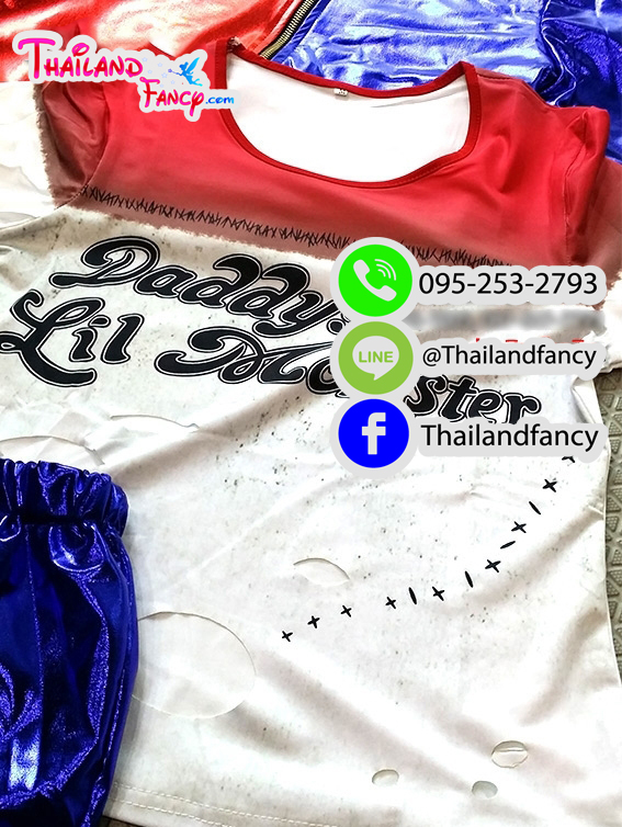 ชุดแฟนซี Harley Quinn ชุดฮารีย์ ควีนท์ ชุดการ์ตูน ชุดฮอลลีวูด ชุดซุปเปอร์ฮีโร่ผู้หญิง ชุดคอสเพลย์แฟนโจ๊กเกอร์ Suicide Squad