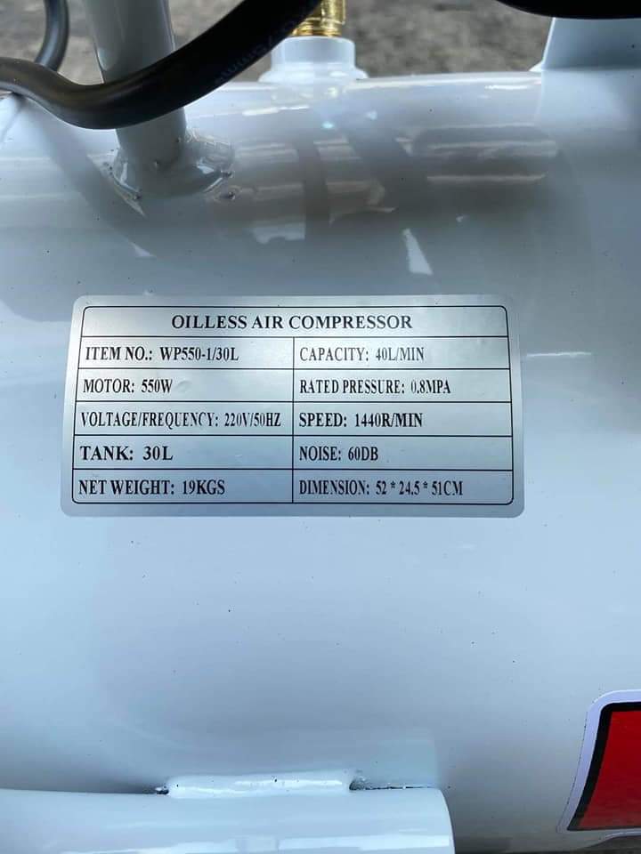 ปั๊มลม ยี่ห้อ BONCHI 30 ลิตร