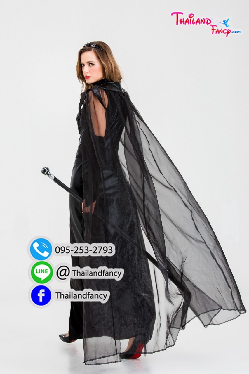 ชุดแฟนซีปีศาจสาว ชุดฮาโลวีน Witch Costume ชุดผีซอมบี้ผู้หญิง ชุดสาวจอมเวทย์ ชุดแฟนซีจอมเวทย์มิดไนท์สายดาร์ค