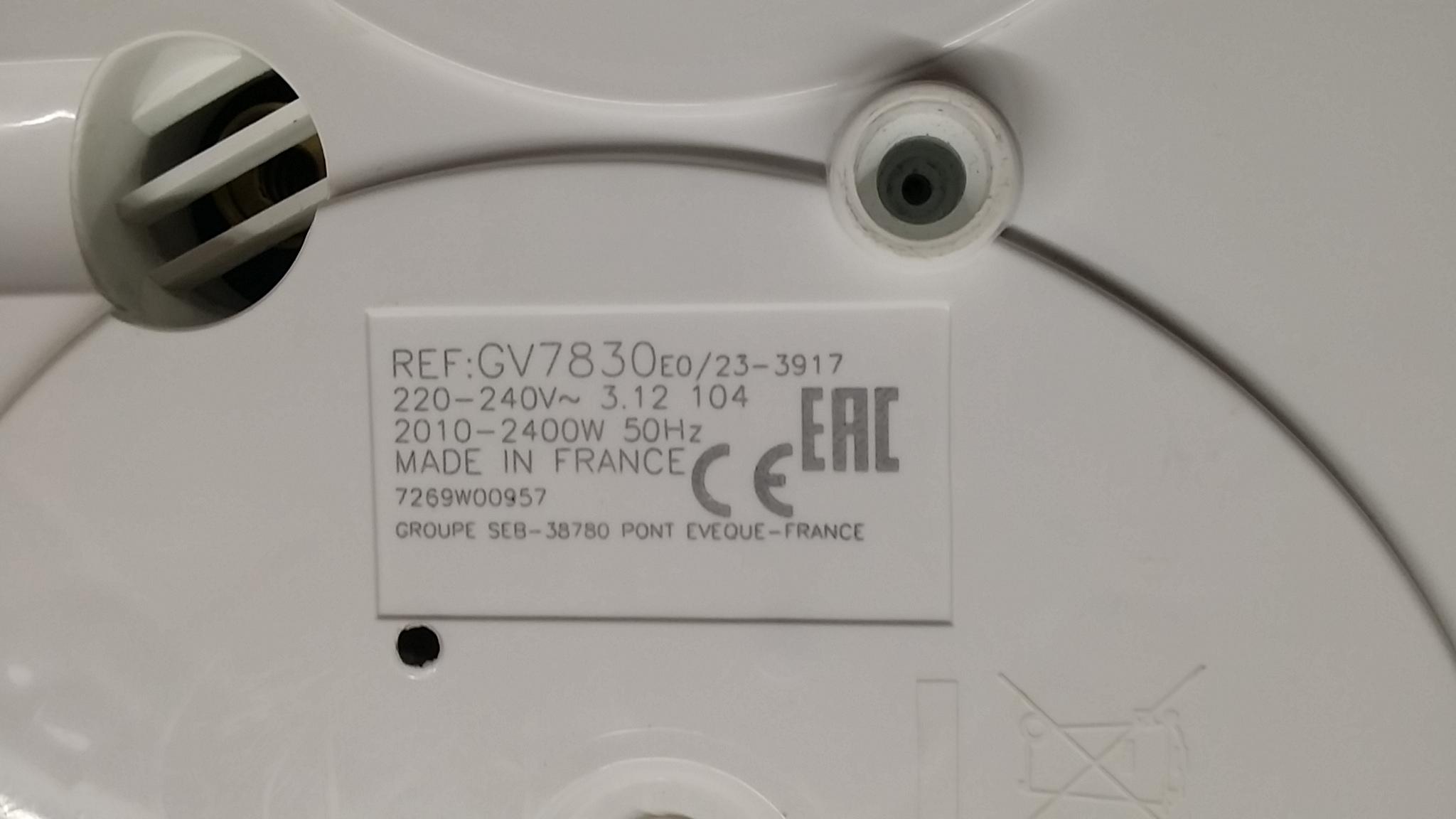 ซ่อมเตารีดไอน้ำ ยี่ห้อ TEFAL รุ่น GV7830 อาการไอน้ำไม่ออก