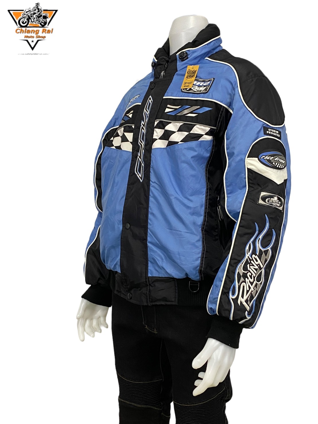 เสื้อขี่มอเตอร์ไซด์( มือสอง) RCSA 534: อก 50" ยาว 27" (XL) **HOTRIDER**