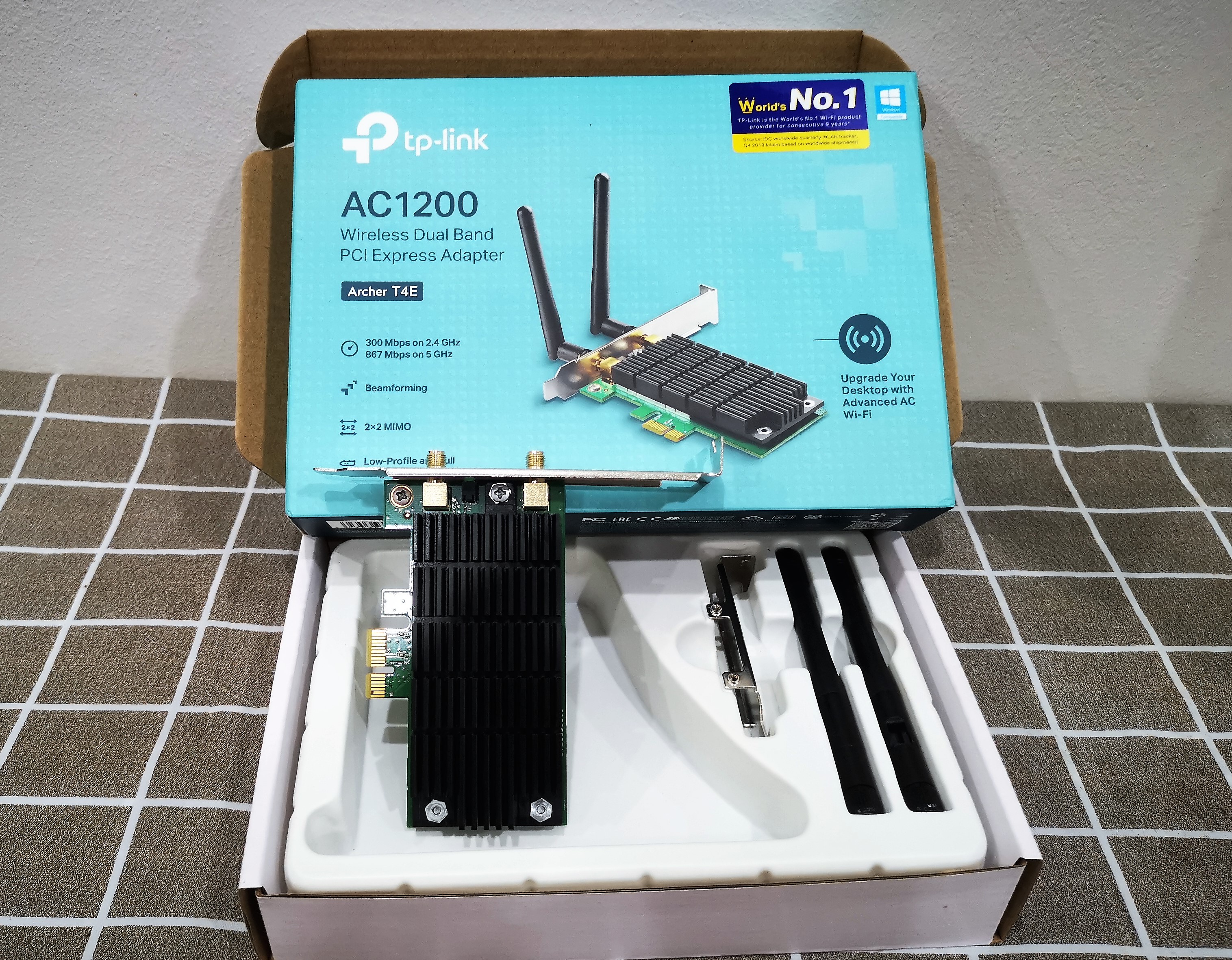 Wireless PCIe Adapter TP-LINK (Archer T4E) AC1200 Dual Band