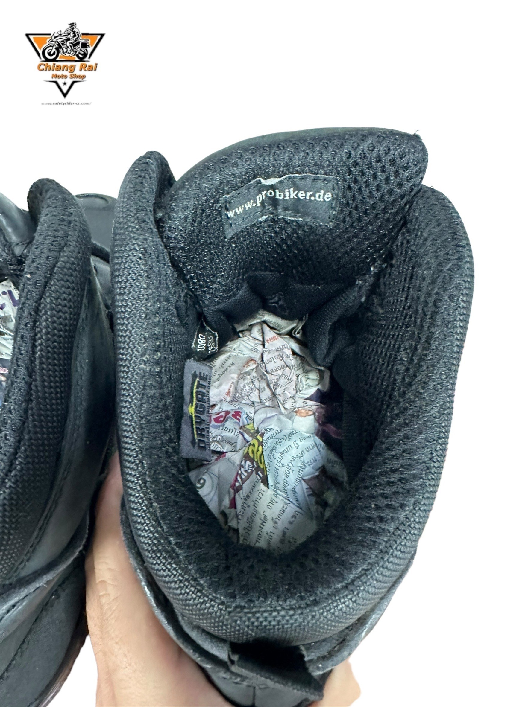 รองเท้าขี่มอเตอร์ไซด์( มือสอง) RCBS-563 Size ขนาดจากป้าย 47:EUR / 11.5:UK / 29.2:Cm.(PROBKER)