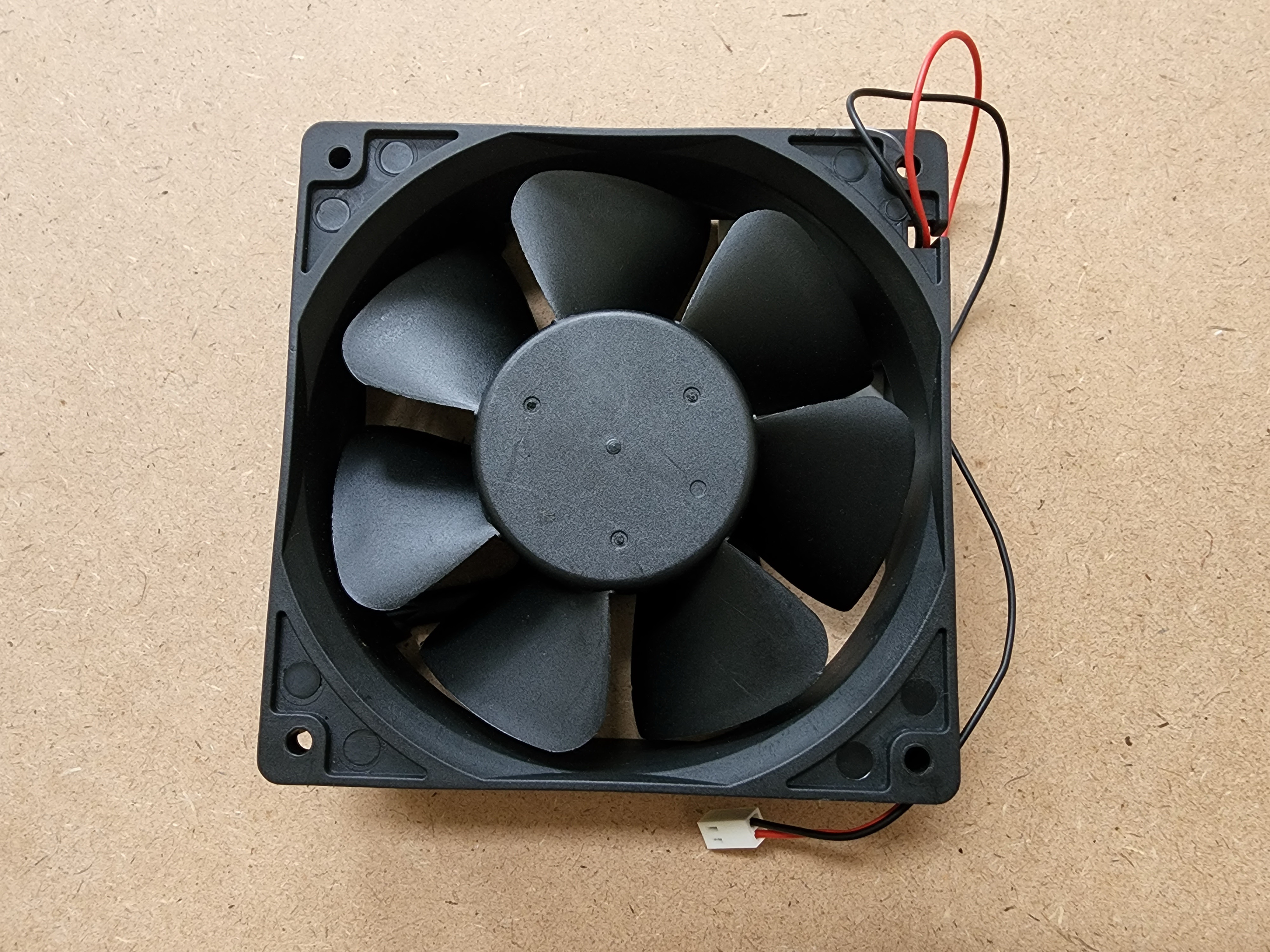พัดลมอินเวอร์เตอร์ 24VDC 0.40A ลมแรง 2 สาย ขนาด 120x120x38mm