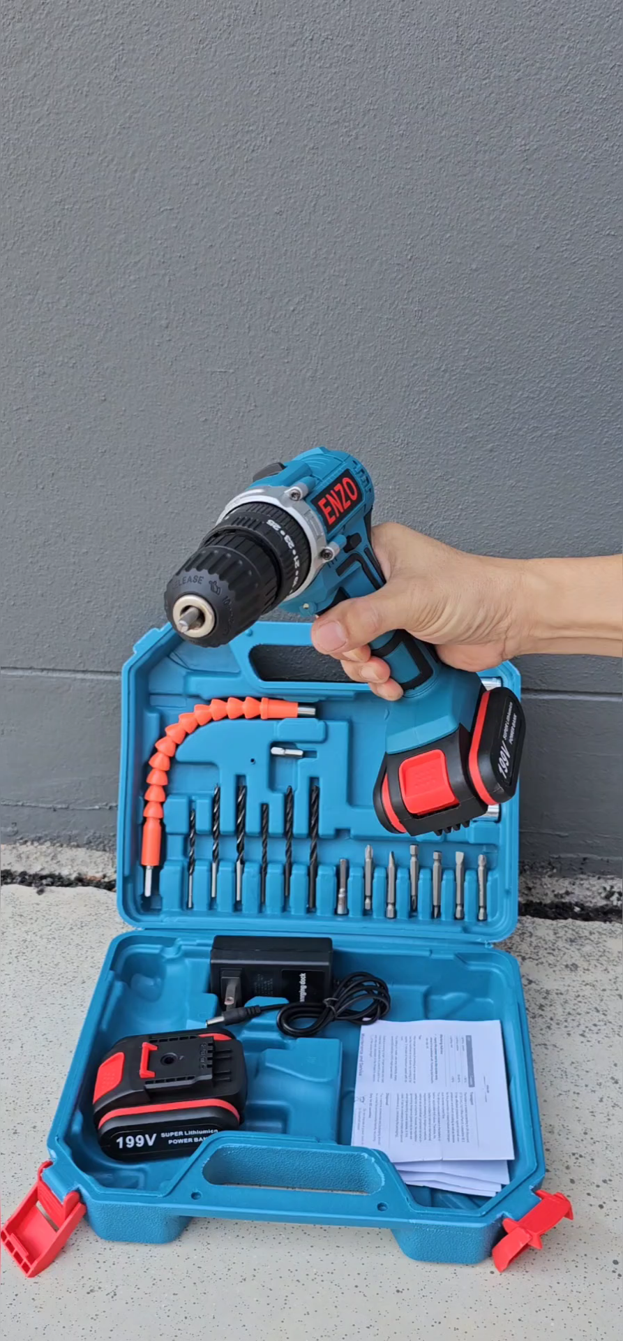 สว่านแบตกระแทก ยี่ห้อ ENZO 199V