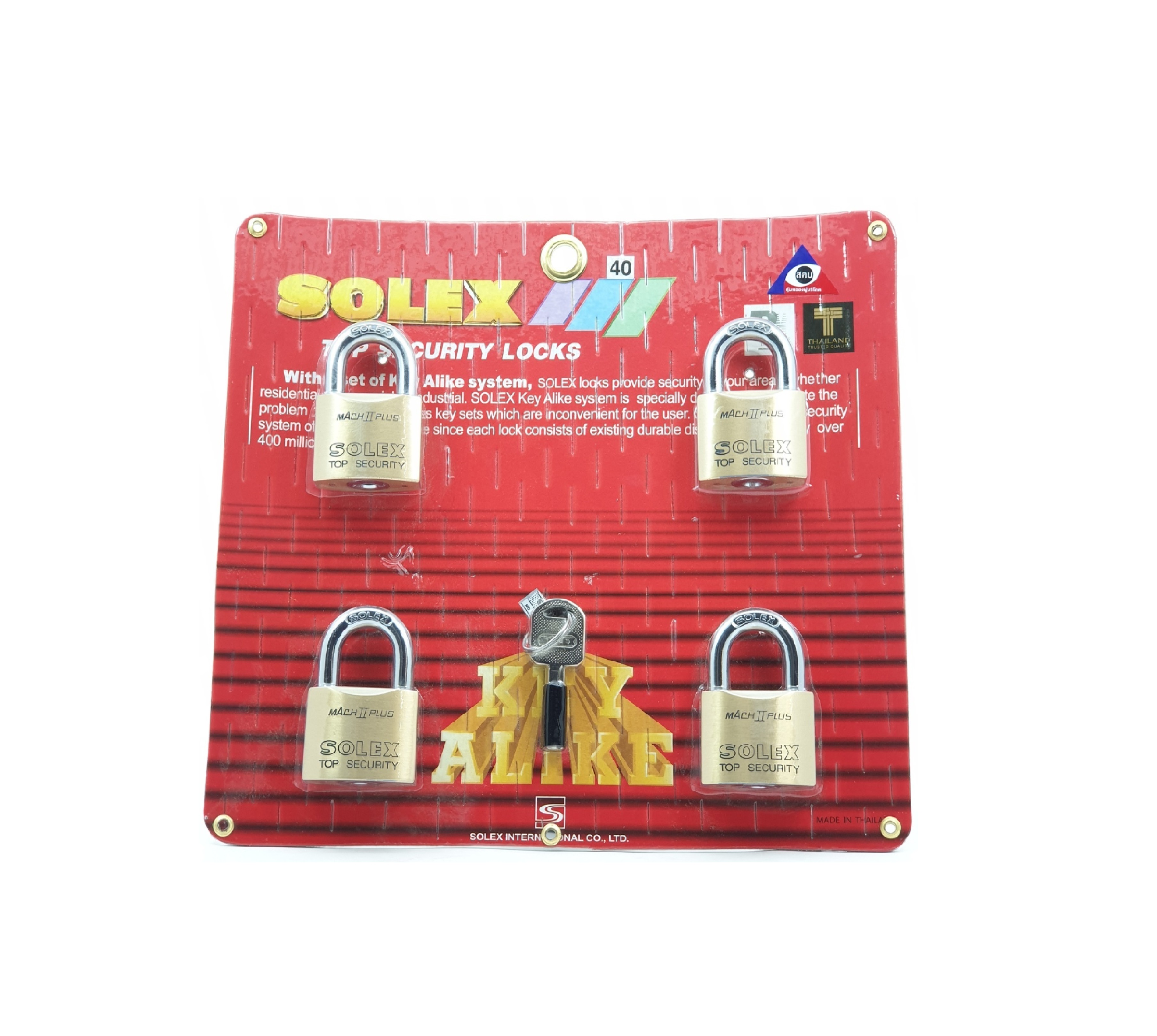 KEY ALIKE 4:1 MACH II 40 MM กุญแจคล้อง