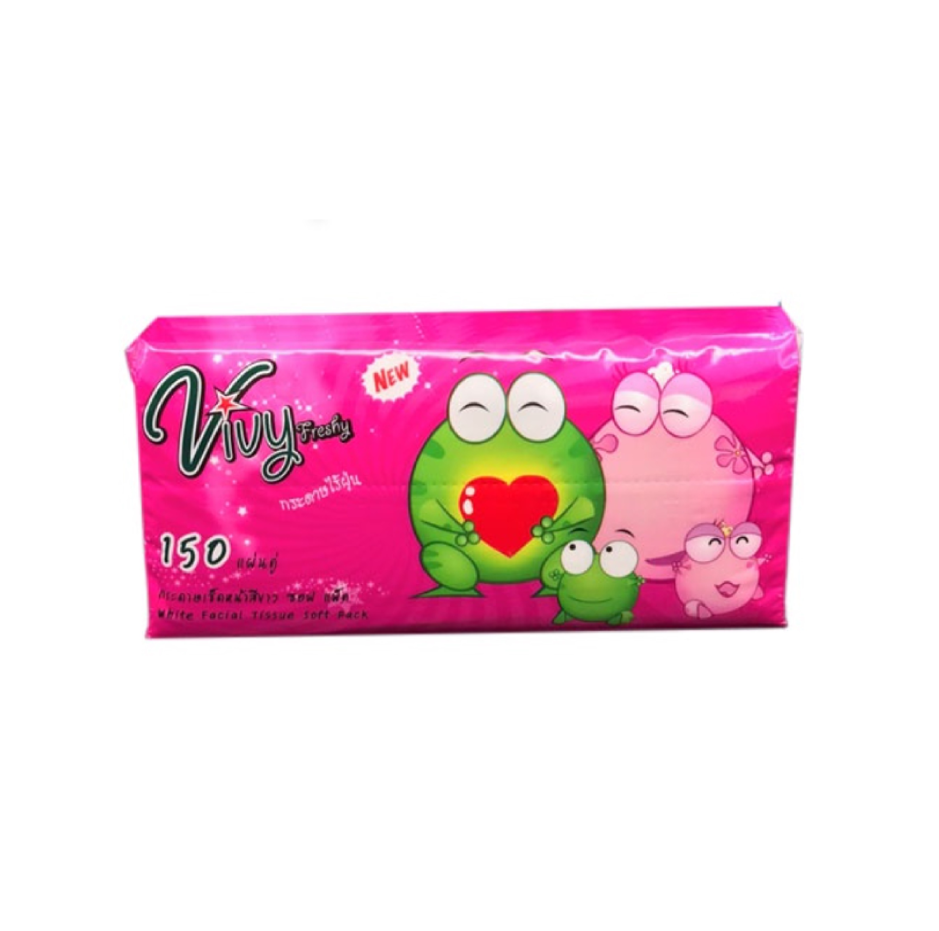 กระดาษทิชชู่ Solf Pack 150 แผ่นคู่ Vivy