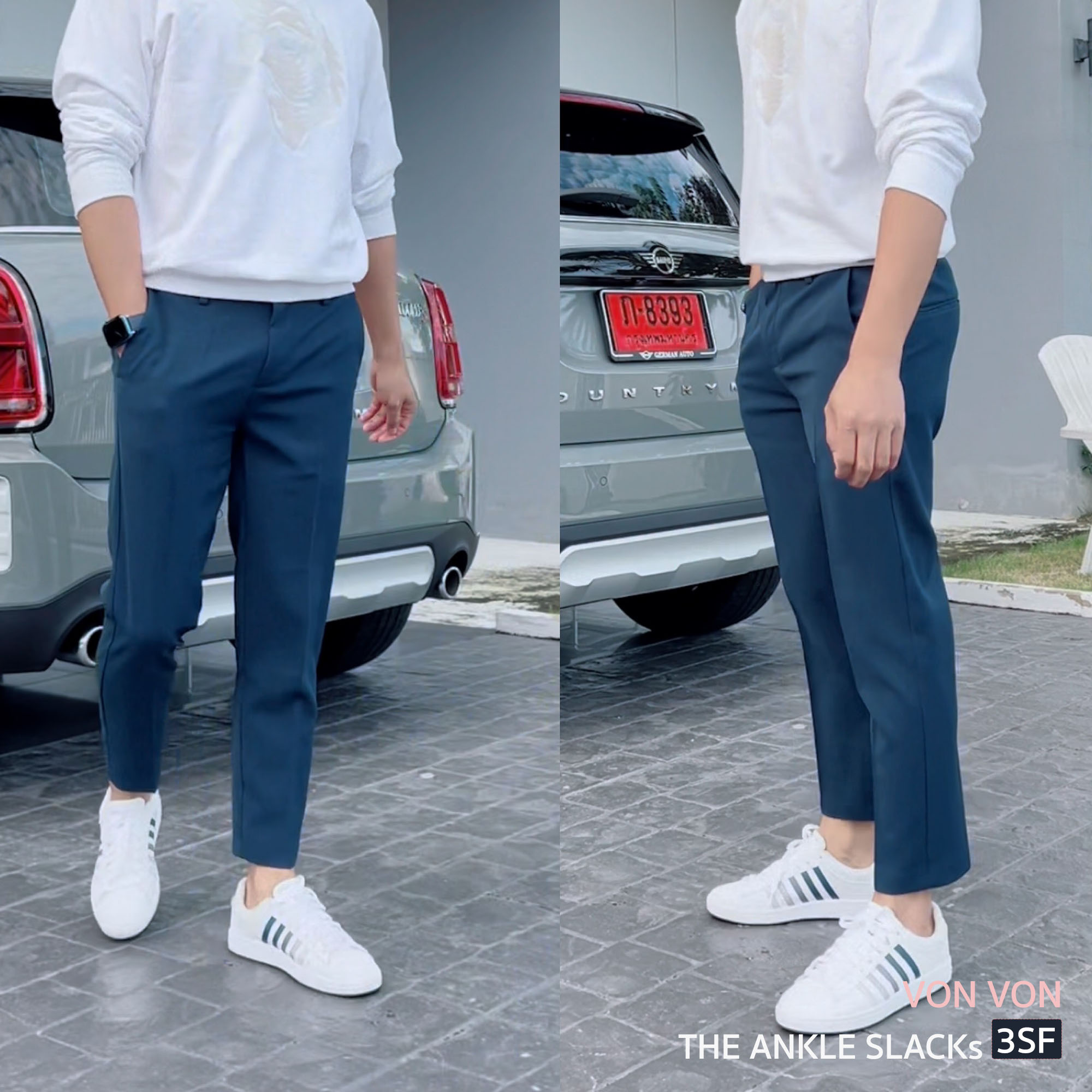 [VON VON] THE ANKLE SLACKs 3 Slim Fit ทรงกระบอกเล็ก