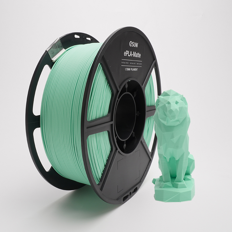 # Mint Green สีเขียวมิ้นท์ # eSUN ePLA-Matte 1.75mm 3D Printer Filament วัสดุการพิมพ์ Dimensional Accuracy +/- 0.03 mm
